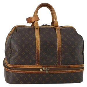 LOUIS VUITTON Monogram Sac Sports Boston Bag